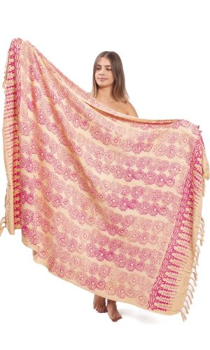 Sarong BALI BATIK růžový I.