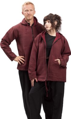 Bunda s kapucí NEPA bordó I.