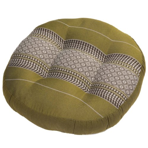 Meditační podsedák kulatý FUTON zelený III.