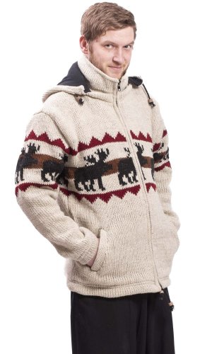 Vlněná svetrobunda FAUNA natural