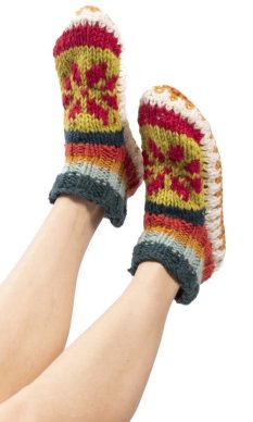 Dziergane kapcie XXIX.