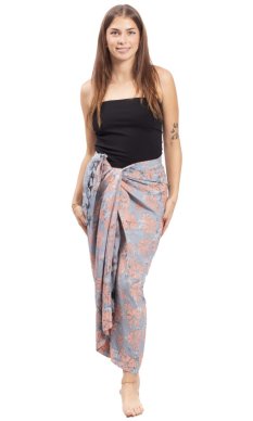 Sarong BALI BATIK šedý V.