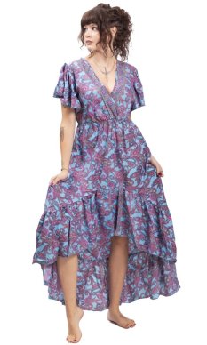 Dámské šaty dlouhé SNEHA modré II.