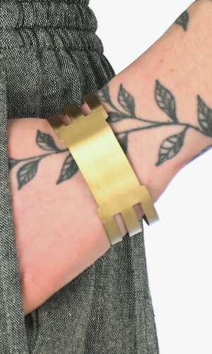 Kovový náramek GOLD BAND NO PATINA