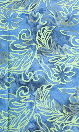 Sarong BALI BATIK niebieski XXIV.