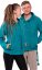 Bluza unisex z kapturem RAHUL turkusowa - Rozmiar: 2XL