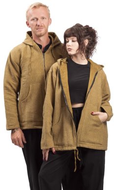 Bunda s kapucí NEPA okrová