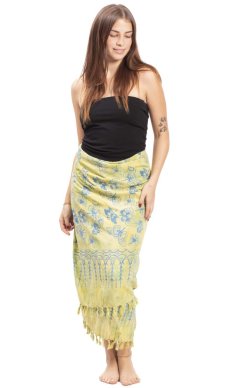 Sarong BALI BATIK zielony VIII.