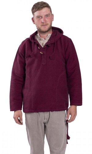 Bluza unisex z kapturem RAHUL WAFLAR fioletowa