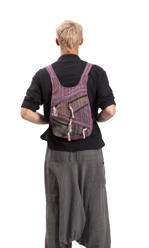 Batoh ETNO multipocket fialová III.