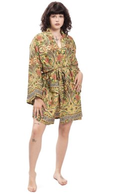 Krótkie kimono MEHER zielony II.