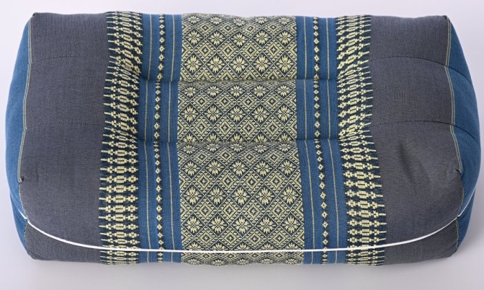 Meditační podsedák hranatý šedo-modrý