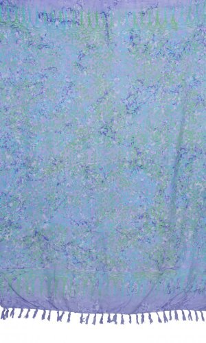 Sarong BALI BATIK PLANT jasnoniebieski