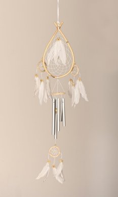 Lapač snů SOUND bílý / délka 70 cm