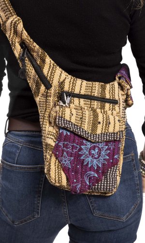 Crossbody taška / ledvinka SURI béžová I.