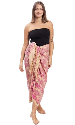 Sarong BALI BATIK růžový I.