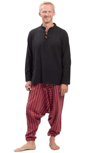 Szarawary / Spodnie haremki CLASSIC STRIPES czerwony III.