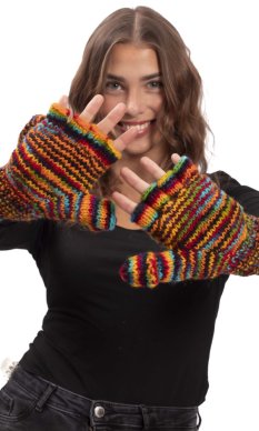 Vlněné převlékací rukavice / multicoulor II.