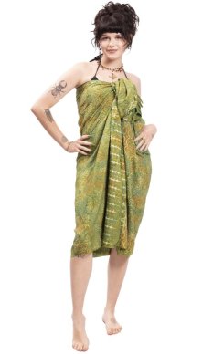 Sarong BALI BATIK zielony II.