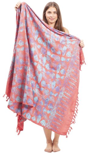 Sarong BALI BATIK czerwony XVIII.