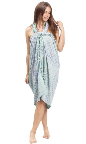 Sarong BALI BATIK zelený XX.