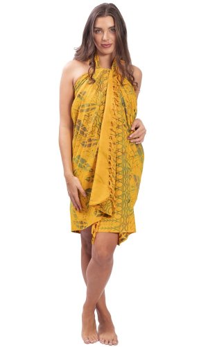 Sarong BALI BATIK žlutý VI.