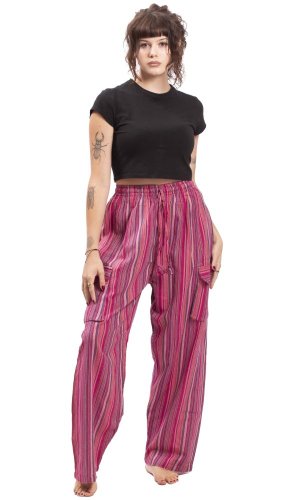 Kalhoty CLASSIC STRIPES růžová I.