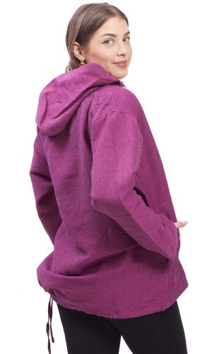 Unisex mikina s kapucí RAHUL růžová