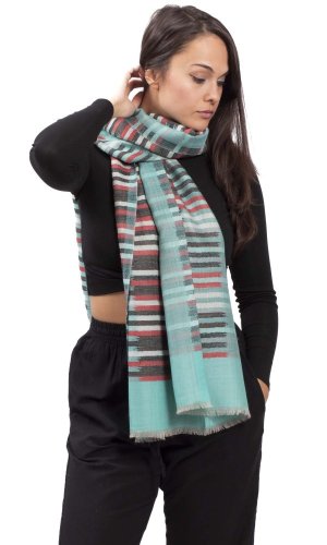 Pashmina VARUN / tyrkysová