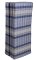 Futon skladací Comfort modro-sivý / 120 cm