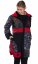 Dámsky kabát Parvati čierno-červený - Veľkosť: XL