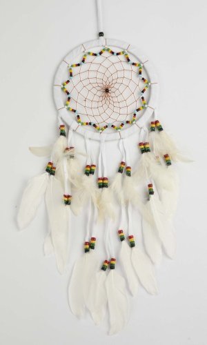 Łapacz snów BEADS biały / długość 45 cm