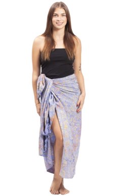 Sarong BALI BATIK fioletowy VII.