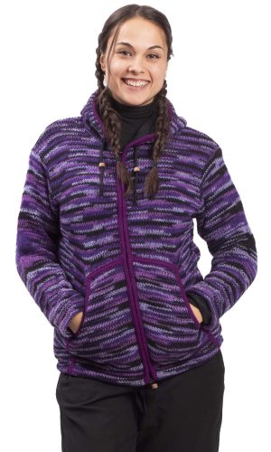 Pletená bunda MARLED fialová