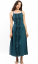 Damska sukienka długa MYSTERY niebieski petrol - Rozmiar: M