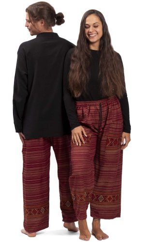 Teplé kalhoty BIHAR FREE červené II.