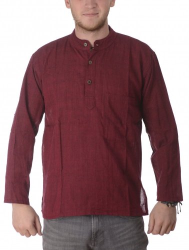 Koszula indyjska / ETNO KURTA bordowo-czerwona