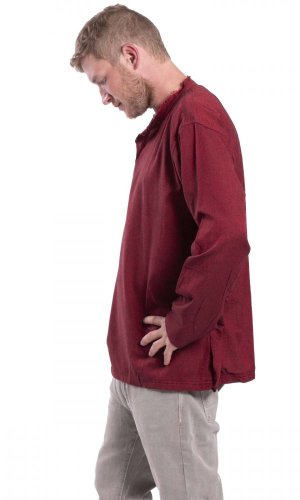 Koszula indyjska / ETNO KURTA bordowa BOHO