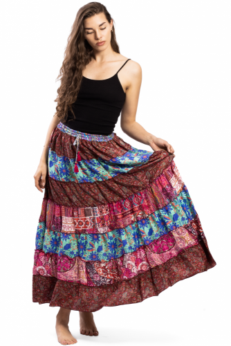 Volánová sukně v etno stylu