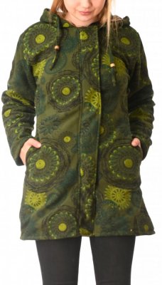 Fleecový kabátik zelený