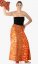 Długa spódnica z sarongiem pomarańczowa