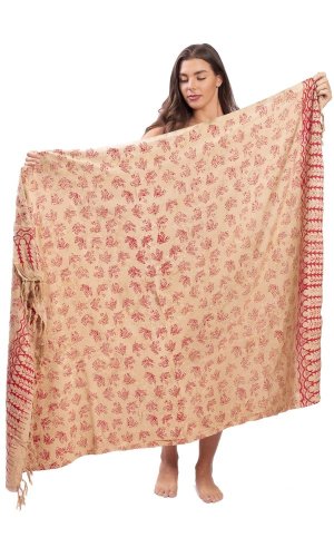 Sarong BALI BATIK béžový I.