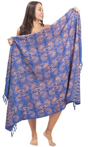 Sarong BALI BATIK niebieski XXIX.