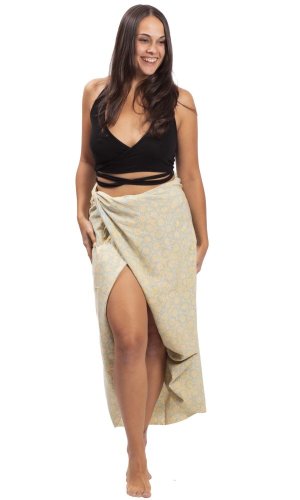 Sarong BALI BATIK jasnozielony X.