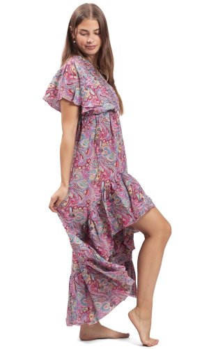 Dámské šaty dlouhé SNEHA růžové II.