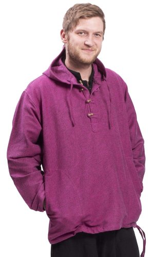 Bluza unisex z kapturem RAHUL różowa