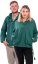 Bluza unisex z kapturem RAHUL WAFLAR w kolorze szmaragdowej zieleni