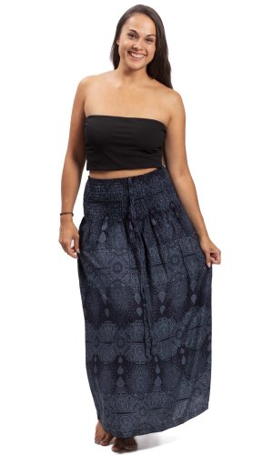 Dlouhá sukně / šaty THAI TAN tmavě modrá I.