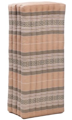 Futon skládací Comfort oranžovo-zelený / 120 cm