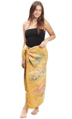 Sarong BALI BATIK beżowy XVII.